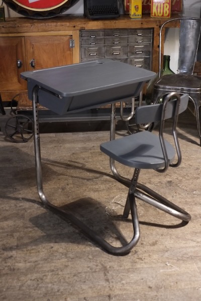 bureau vintage ecolier 1950